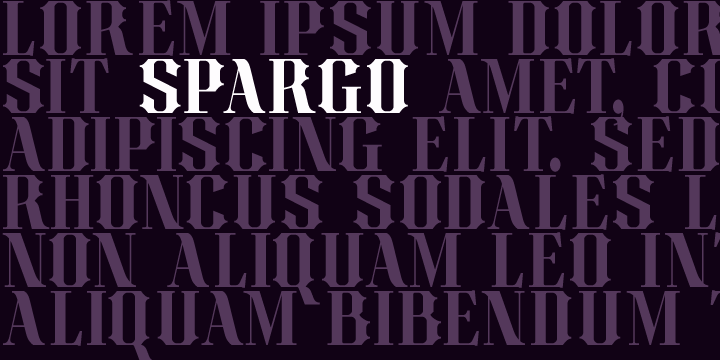 Пример шрифта Spargo Outline Alternate